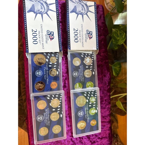 2000 US Mint Proof Set & 50 State Quarters Proof Set In Original Packaging - Picture 3 of 5